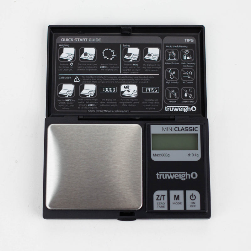 O Truweigh | Mini Classic Scale - 600g x 0.1g - Black