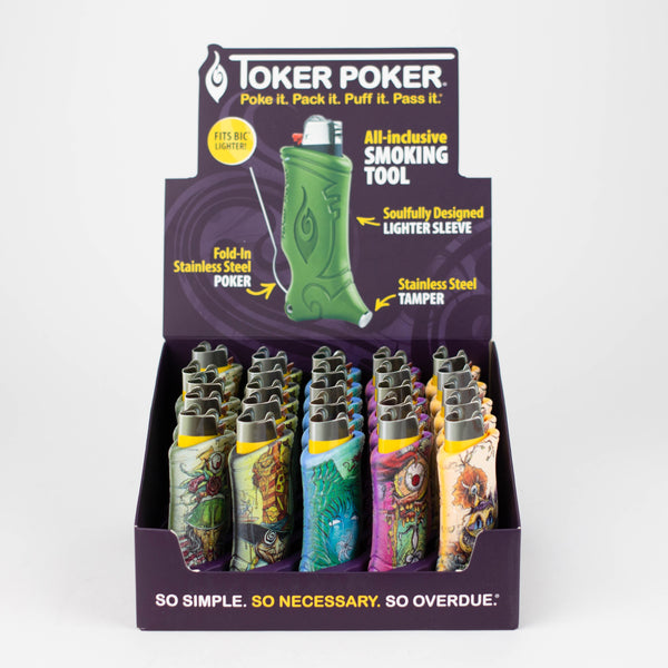 O Toker Poker | Bic lighter edition Display of 25