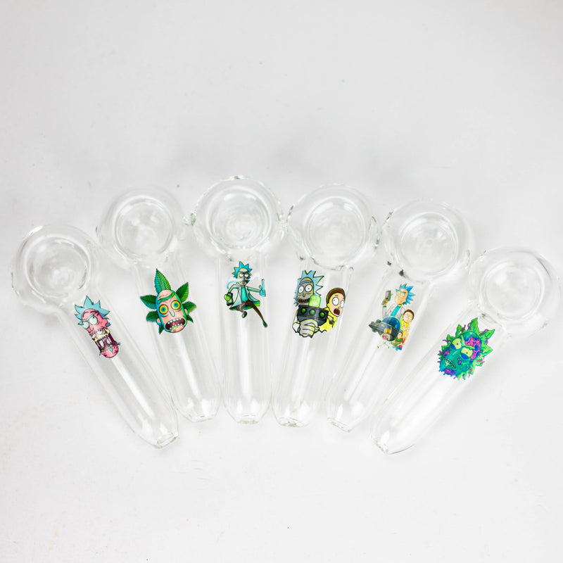 O 4" Premium Glass Pipe With RM Graphic Box of 12