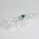 4" Premium Glass Pipe With RM Graphic Box of 12 Glass Pipe 777 Smoke