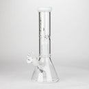 Genie | 12" Genie-Tree arms color accented glass water bong [NS104] Glass Bong ONE White