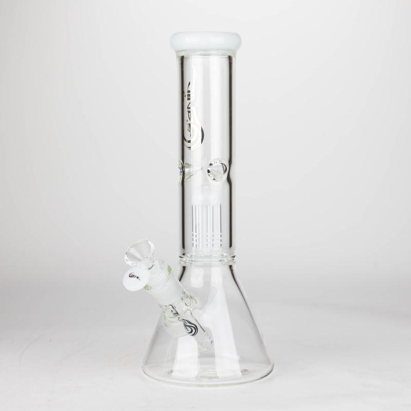 O Genie | 12" Genie-Tree arms color accented glass water bong [NS104]