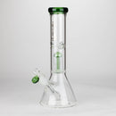 Genie | 12" Genie-Tree arms color accented glass water bong [NS104] Glass Bong ONE Green
