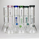 Genie | 12" Genie-Tree arms color accented glass water bong [NS104] Glass Bong ONE