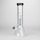 Genie | 12" Genie-Tree arms color accented glass water bong [NS104] Glass Bong ONE Grey