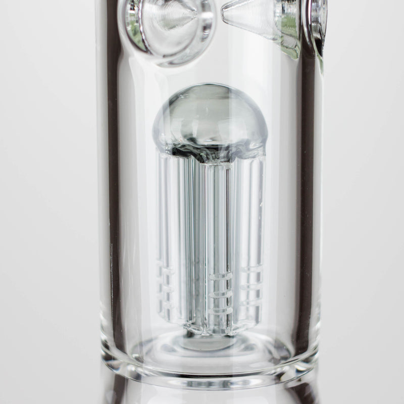 O Genie | 12" Genie-Tree arms color accented glass water bong [NS104]