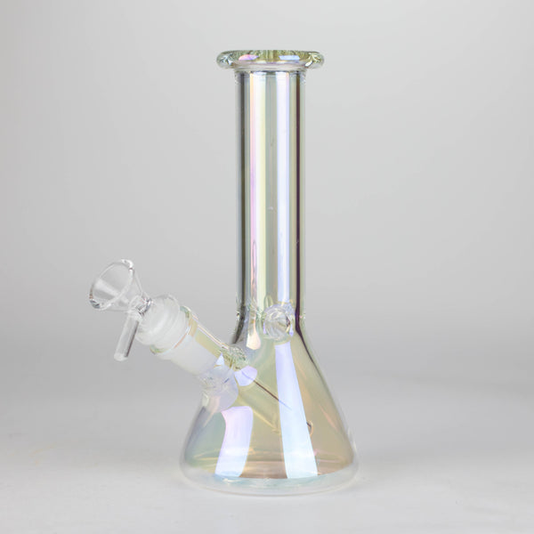 O 8" Electroplated Beaker Glass bong