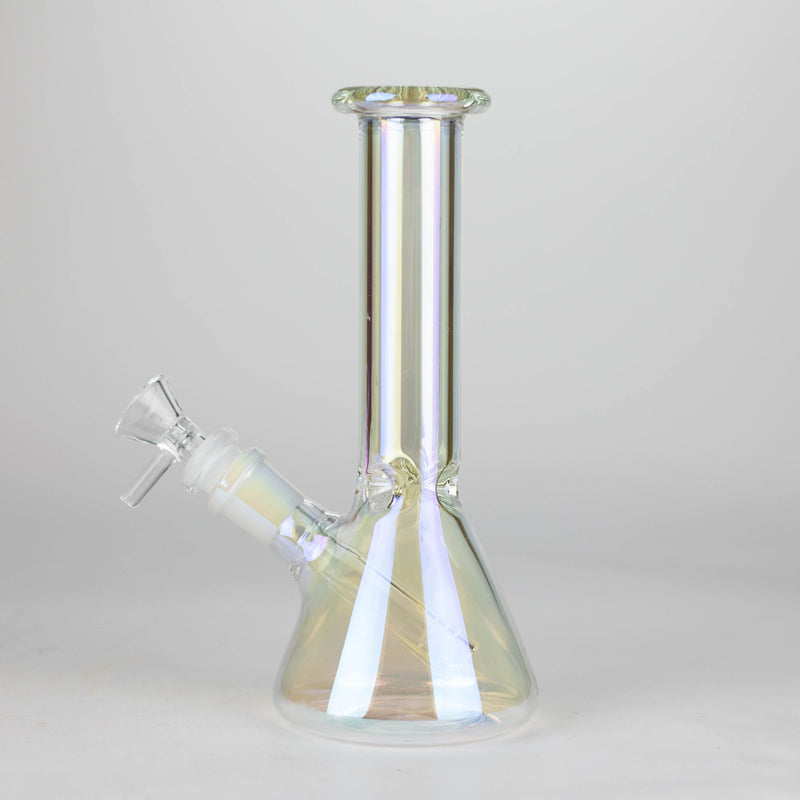 O 8" Electroplated Beaker Glass bong