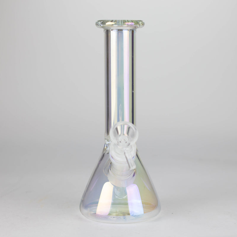 O 8" Electroplated Beaker Glass bong