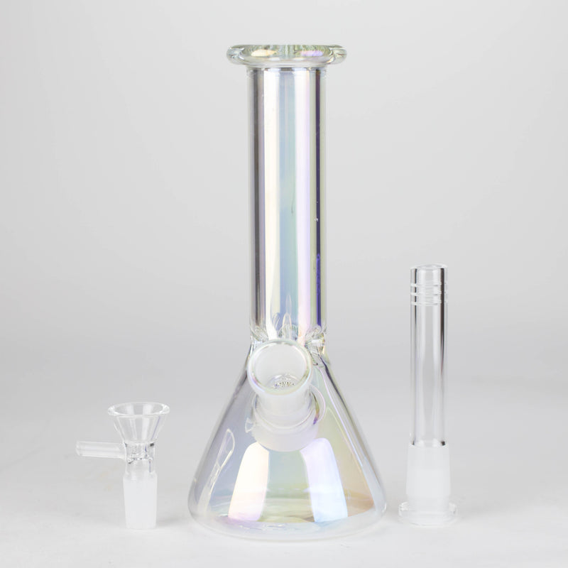 O 8" Electroplated Beaker Glass bong