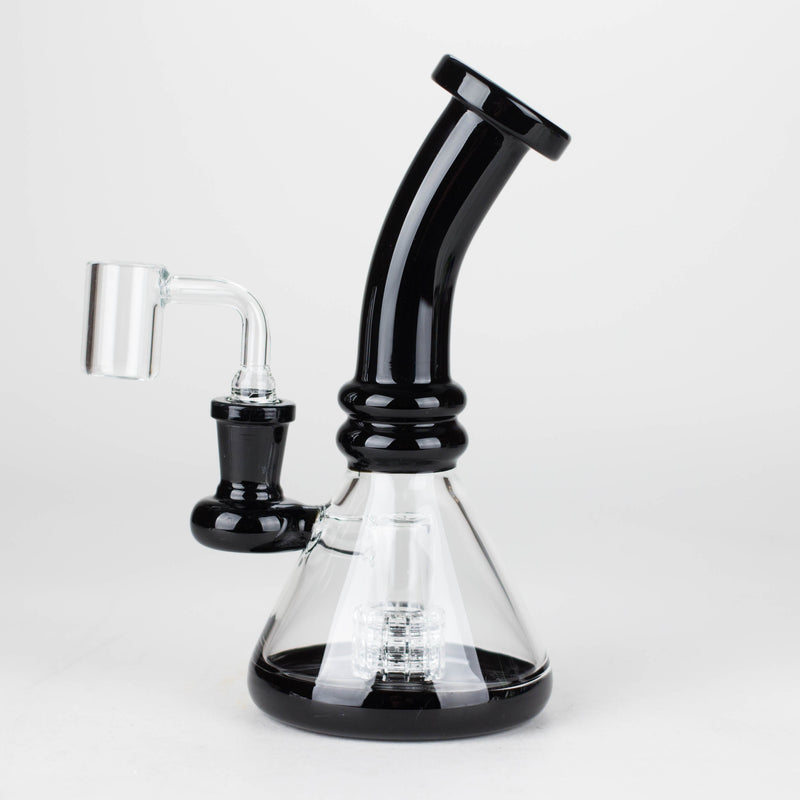 O 7"  2-in-1 Color accented Rig with perc (Banger and Bowl Included)