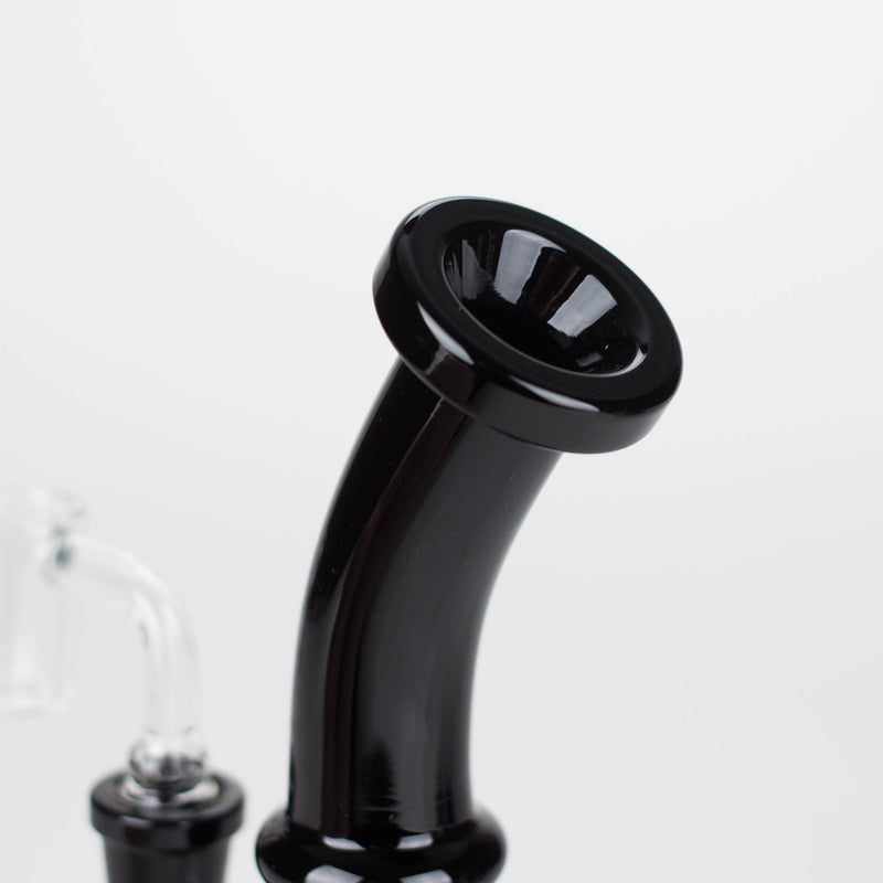 O 7"  2-in-1 Color accented Rig with perc (Banger and Bowl Included)