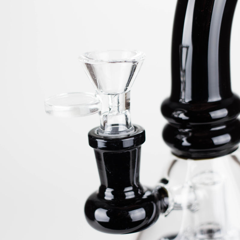 O 7"  2-in-1 Color accented Rig with perc (Banger and Bowl Included)