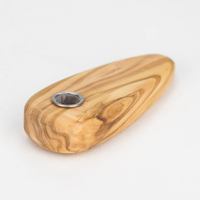 O Olive Wood Simple Pipe/Smoker's Gift