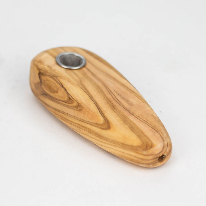 O Olive Wood Simple Pipe/Smoker's Gift