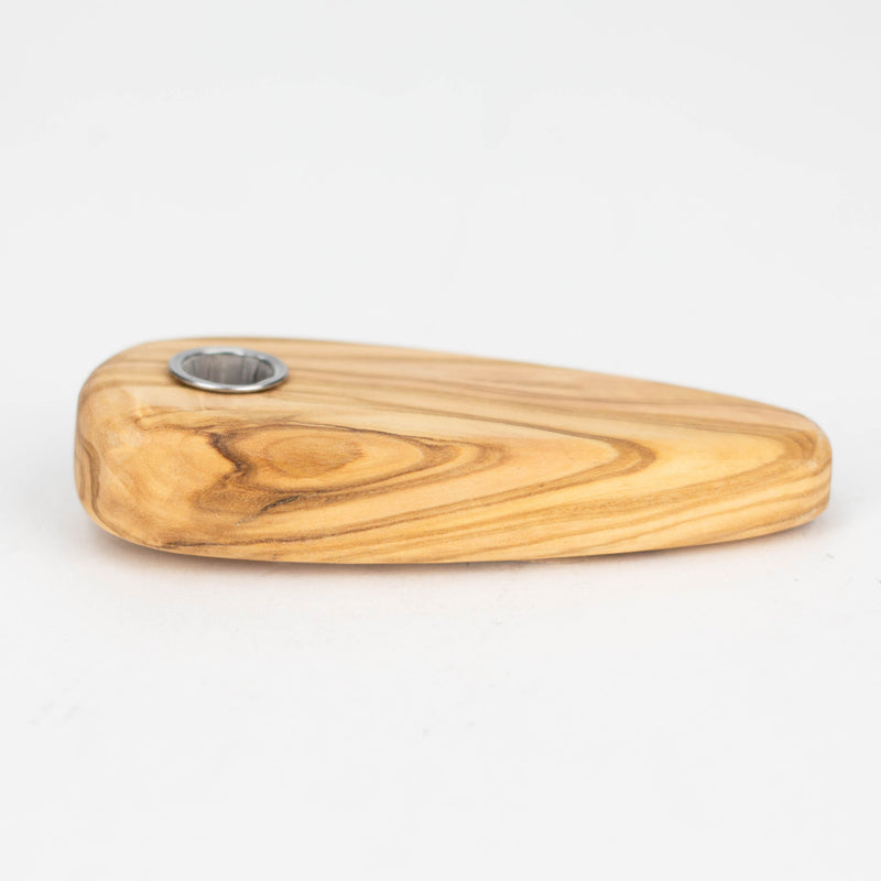 O Olive Wood Simple Pipe/Smoker's Gift