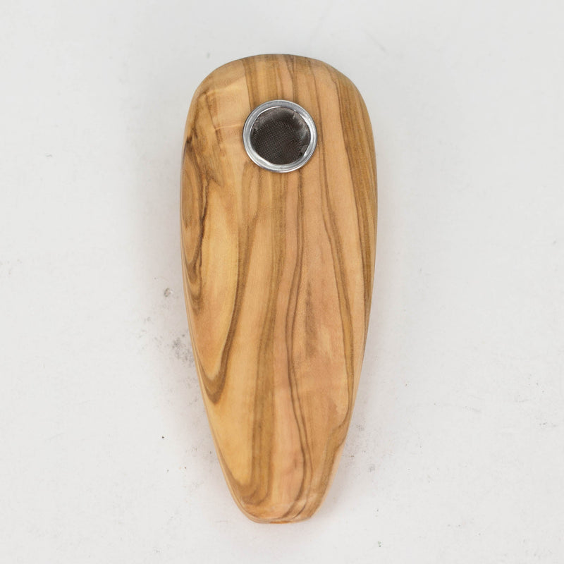 O Olive Wood Simple Pipe/Smoker's Gift