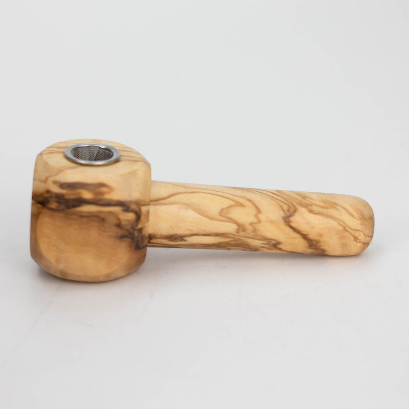 O Olive Wood Apple Pipe