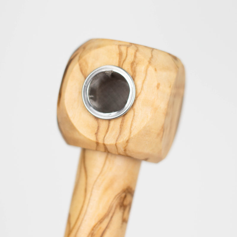 O Olive Wood Apple Pipe