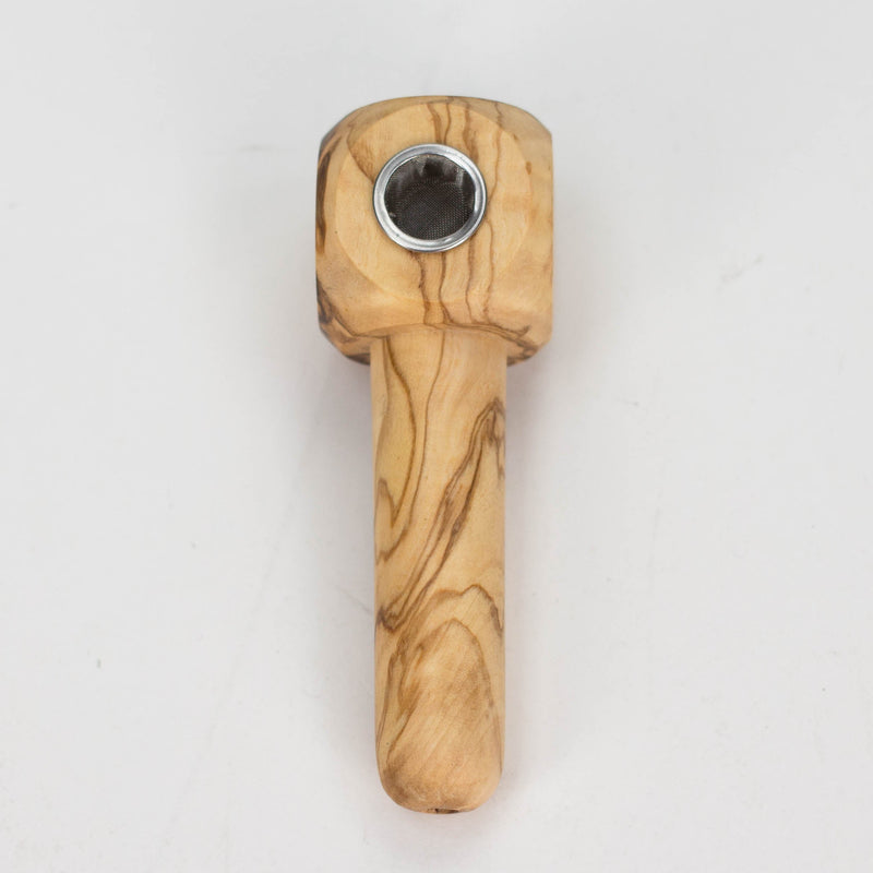 O Olive Wood Apple Pipe