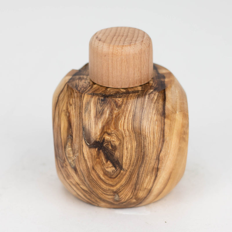 O VOW | Olive Wood Apple Dugout/Smoker's Gift 1