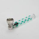 3.5" Glass mini pipe Box of 24 [P01] Glass Pipe 777 Smoke