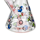 Castle Glassworks | 18" Shapes Beaker Glass Bong Castle Glassworks