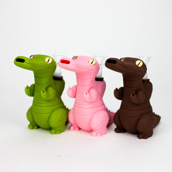 O 6" Crocodile water pipe-Assorted Colours [H252]