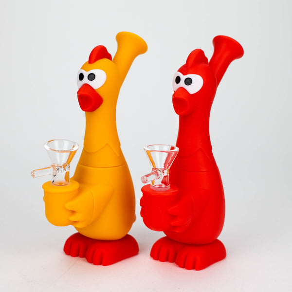 O 7" Screaming chicken water pipe-Assorted Colours [H245]