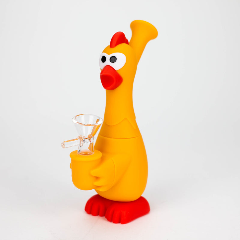 O 7" Screaming chicken water pipe-Assorted Colours [H245]