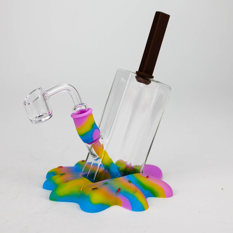 O 7" Drop popsicle Rig-Assorted  Colours[H206]