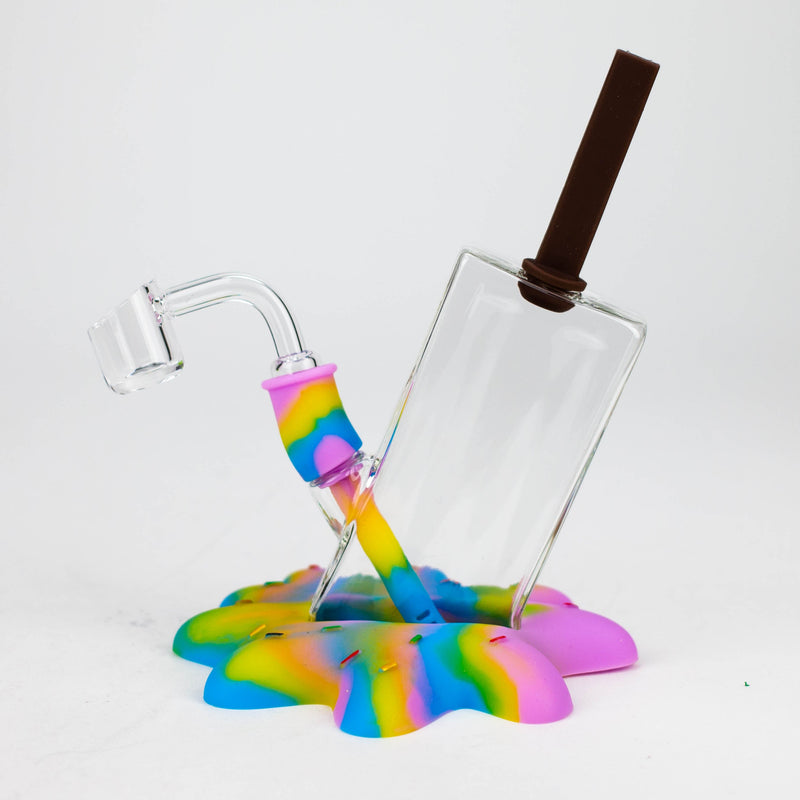 O 7" Drop popsicle Rig-Assorted  Colours[H206]