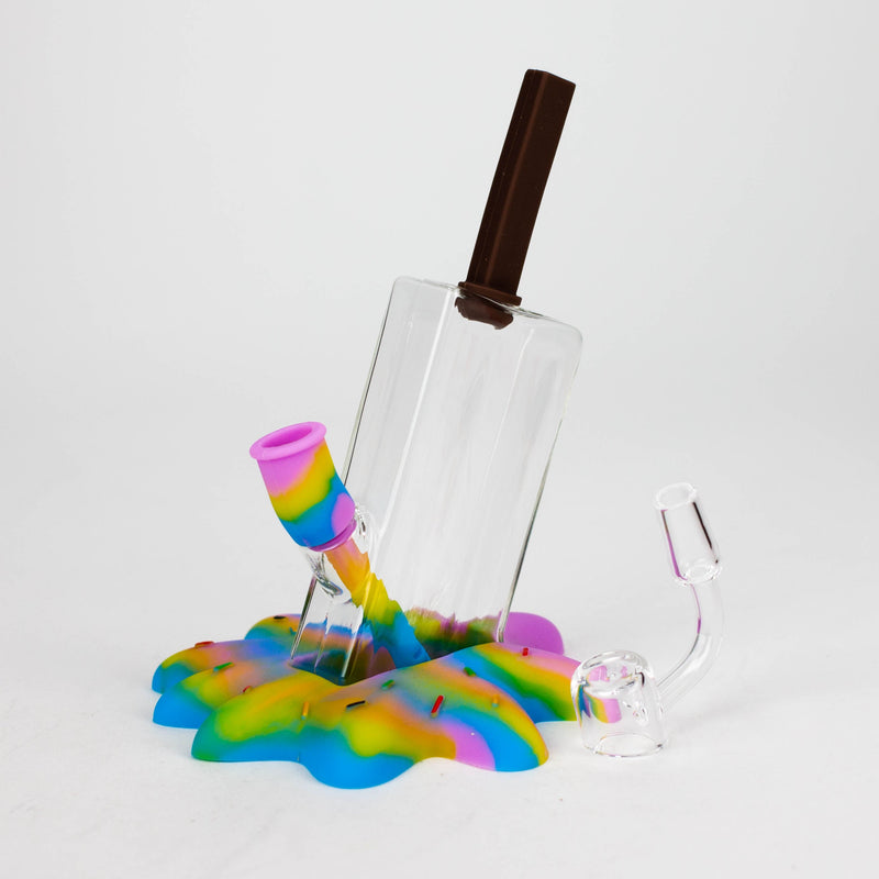 O 7" Drop popsicle Rig-Assorted  Colours[H206]