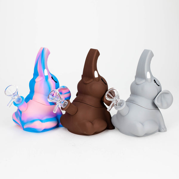 O 6" Elephant silicone water pipe [YS-377]