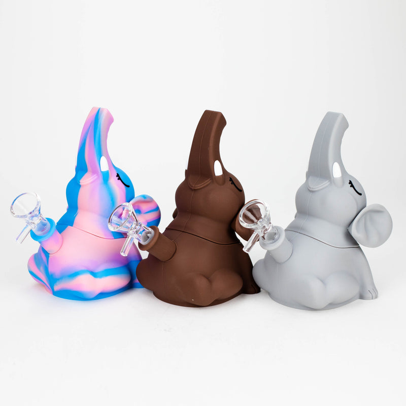 O 6" Elephant silicone water pipe [YS-377]