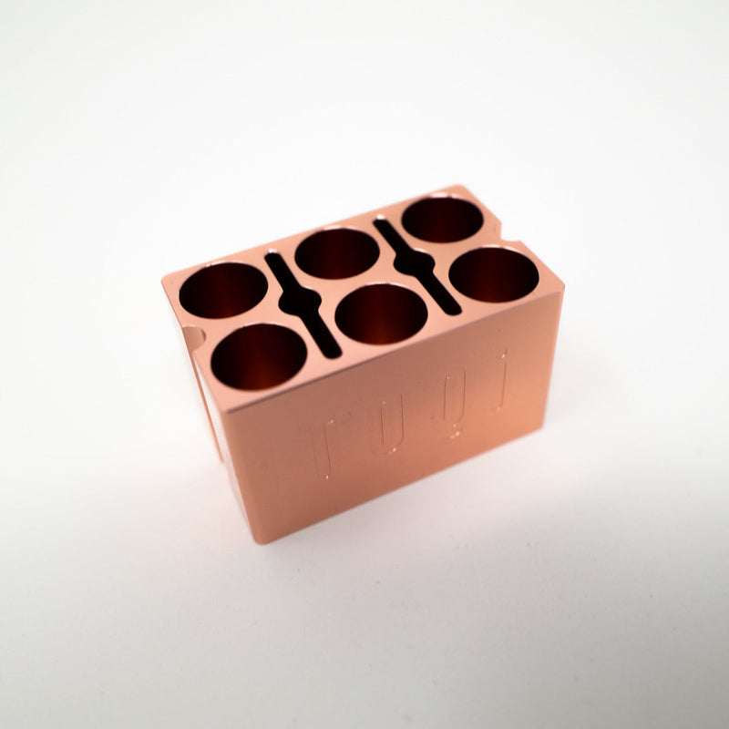 O TOQi | 510 Cartridge Holder - Single Aluminum Block - Rose Gold