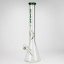 NG-18 inch Tall Flat Mouth Elbow Beaker [S303A] Glass Bong High-End Brands Glass Green