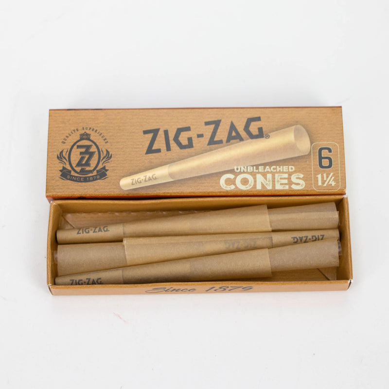 O Pre-Rolled Cones - Zig-Zag Brown 1 1/4 Papers Box of 24