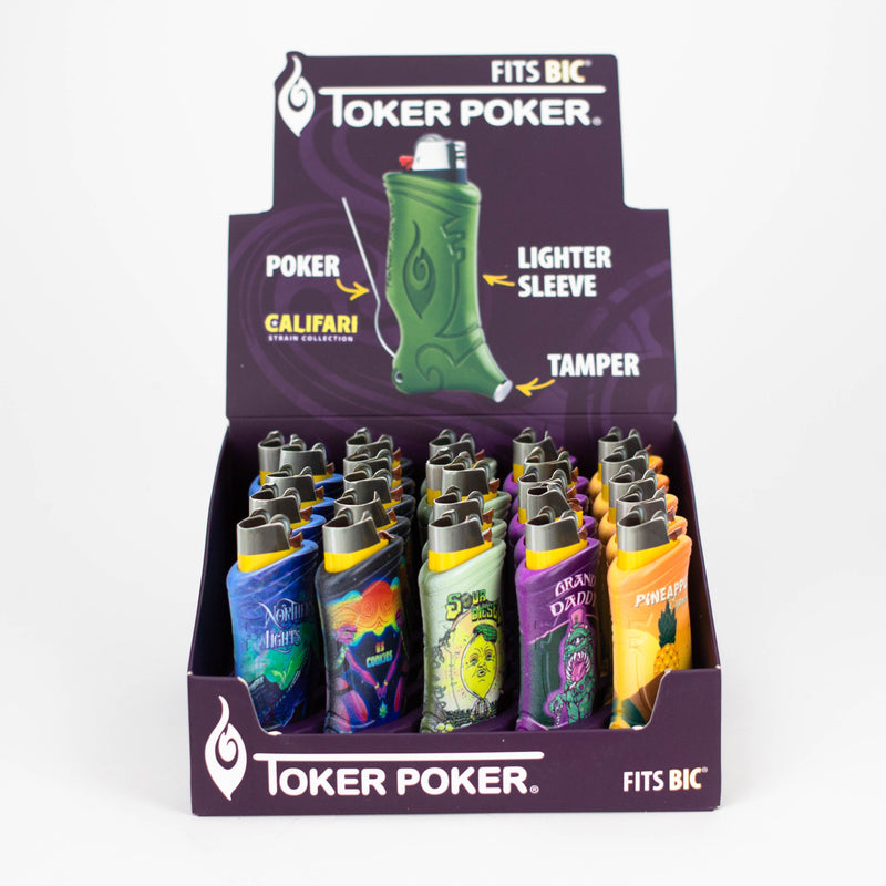 O Toker Poker | Bic lighter edition Display of 25