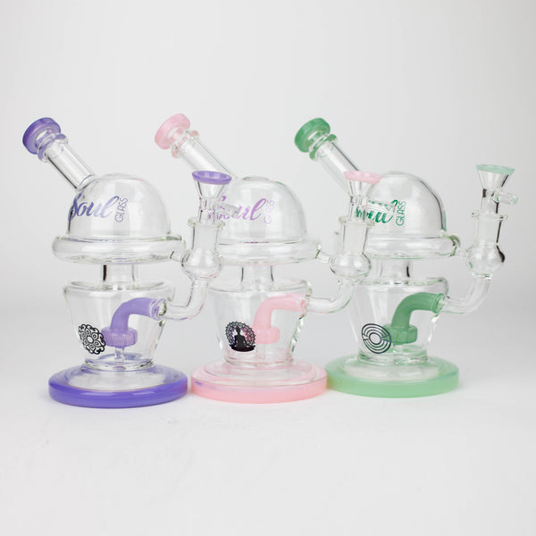 O 8" SOUL Glass bong [S2069]