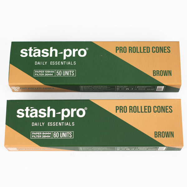 O Stash-Pro |  Unbleached (Brown) Pro rolled Cones