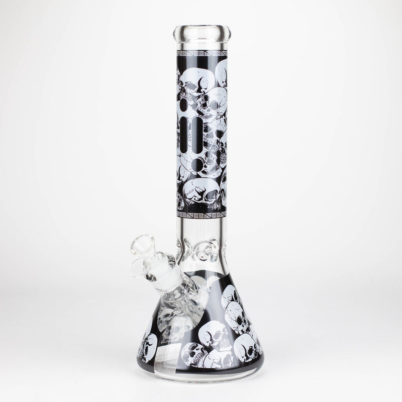 O Infyniti | 14" Skull beaker 7 mm glass bong