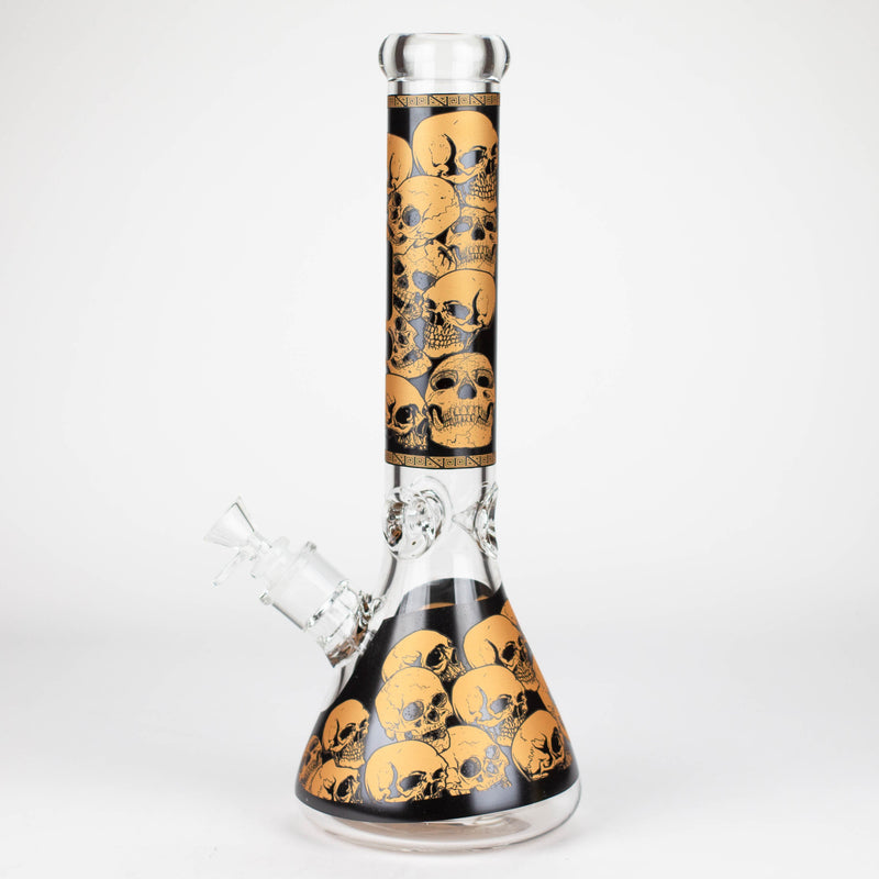 O Infyniti | 14" Skull beaker 7 mm glass bong