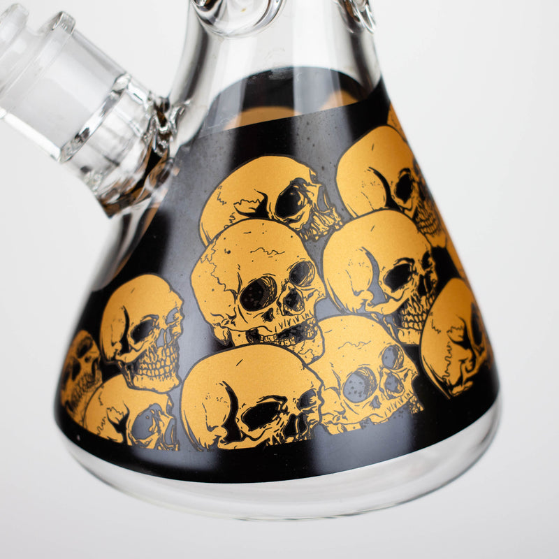 O Infyniti | 14" Skull beaker 7 mm glass bong