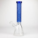 COBRA | 14" sandblasted geometric graphic 7 mm glass bong [YY01] Glass Bong JJ Distribution