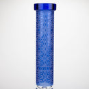 COBRA | 14" sandblasted geometric graphic 7 mm glass bong [YY01] Glass Bong JJ Distribution