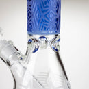 COBRA | 14" sandblasted geometric graphic 7 mm glass bong [YY01] Glass Bong JJ Distribution