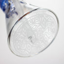 COBRA | 14" sandblasted geometric graphic 7 mm glass bong [YY01] Glass Bong JJ Distribution