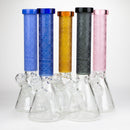 COBRA | 14" sandblasted geometric graphic 7 mm glass bong [YY01] Glass Bong JJ Distribution