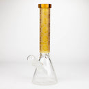 COBRA | 14" sandblasted geometric graphic 7 mm glass bong [YK07] Glass Bong JJ Distribution Campagne